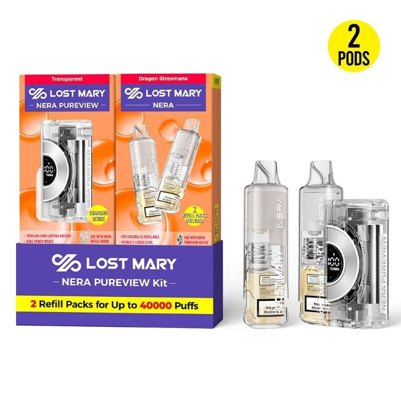 Lost Mary Nera Pureview 40K Disposable Vape Kit 24ml 5%