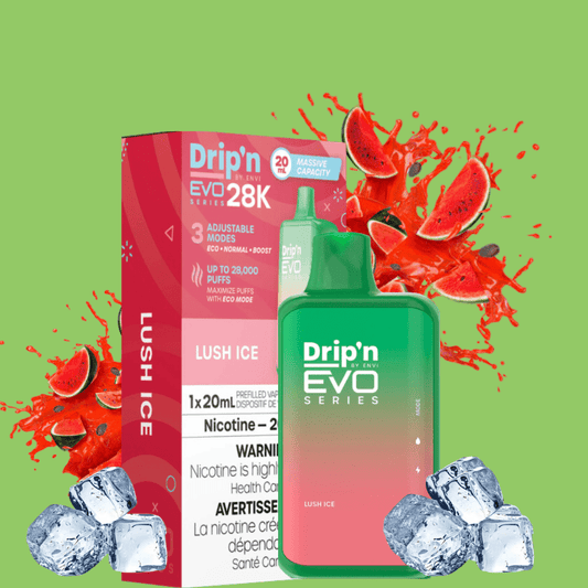 Drip'n Envi EVO 28k Einweg-E-Zigarette – Lush Ice