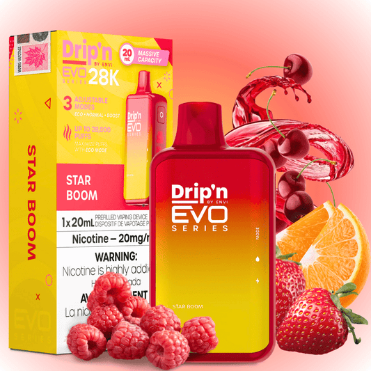 Drip'n Envi EVO 28k Einweg-Vape-Star Boom