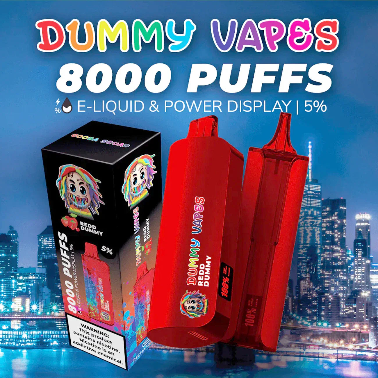 Dummy Vapes 8000 Züge Einweg-E-Zigarette 