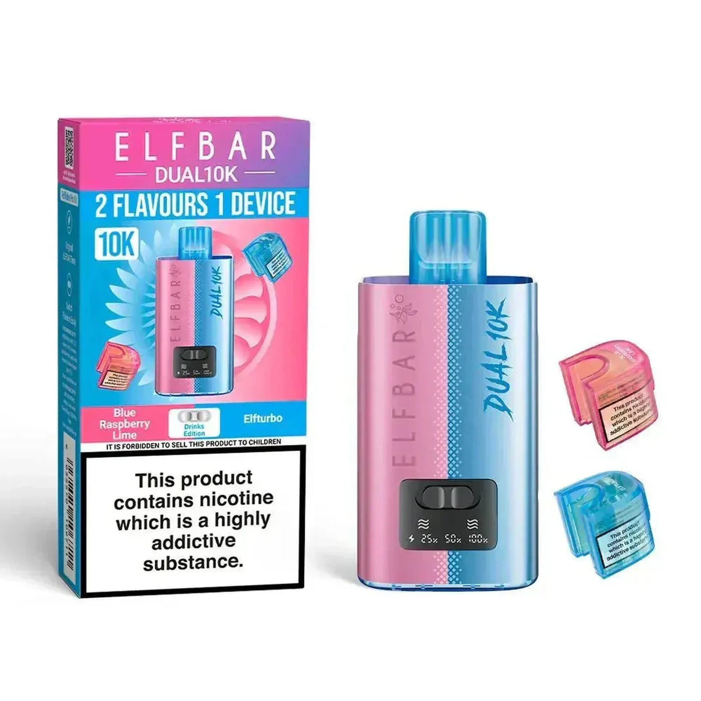 Elf B Dual 10K Puffs Prefilled Pod Vape kit | Box of 5