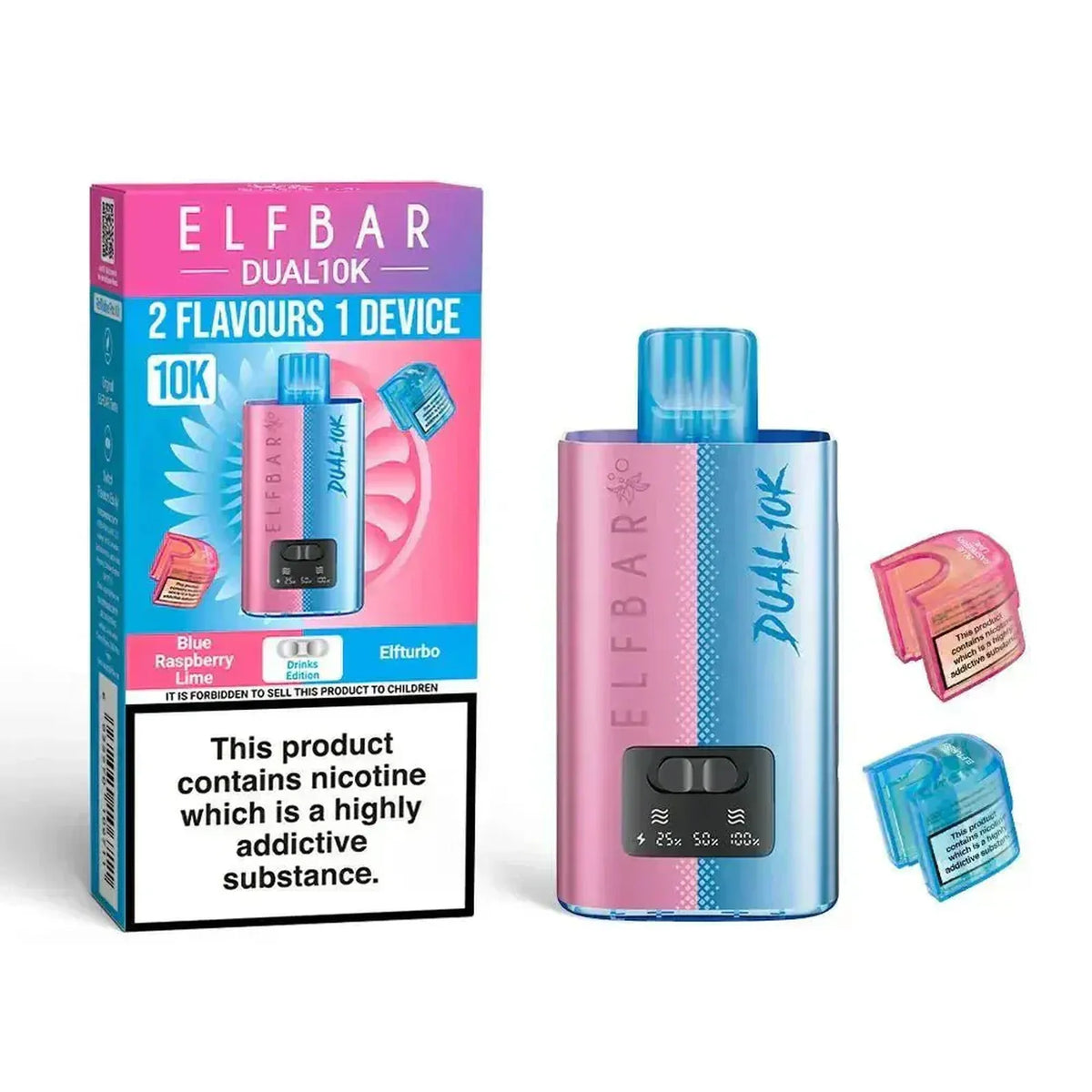 Elf B Dual 10K Puffs Prefilled Pod Vape kit | Box of 5