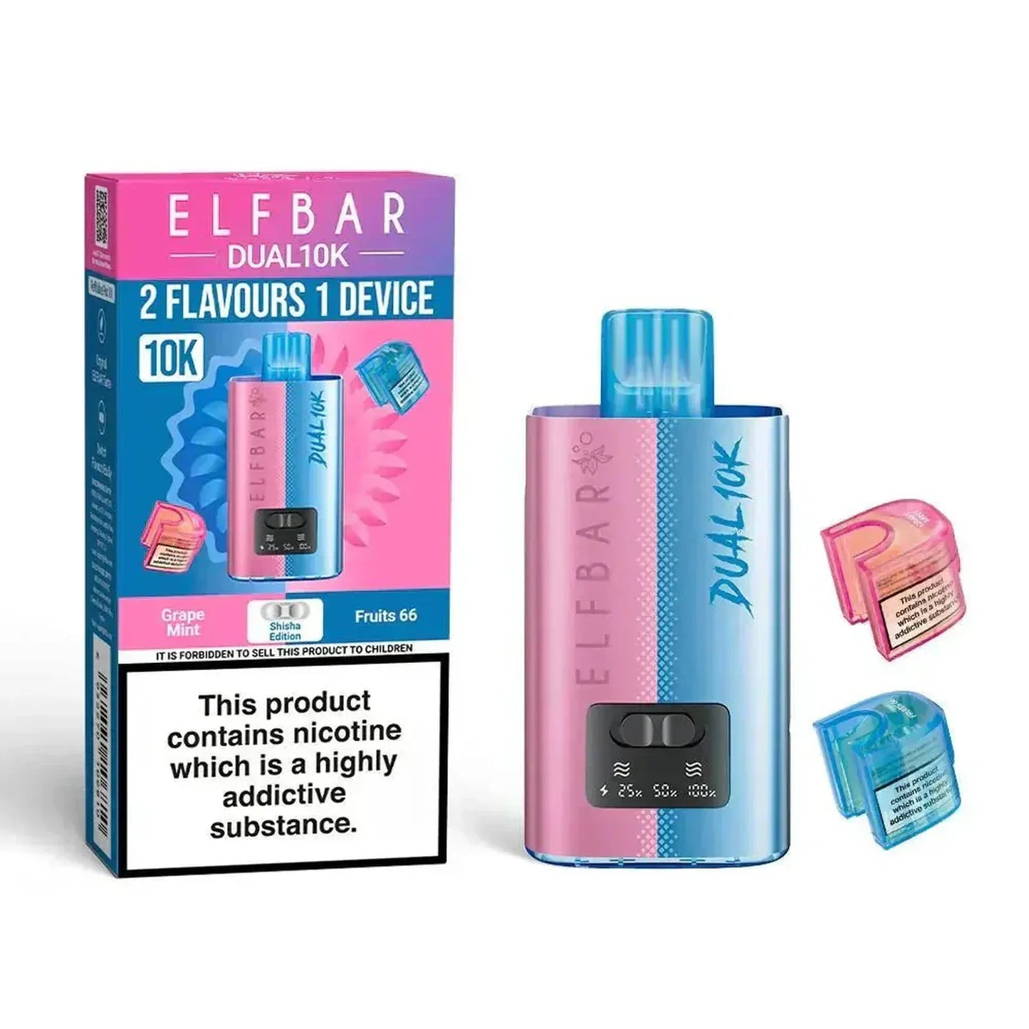 Elf B Dual 10K Puffs Prefilled Pod Vape kit | Box of 5