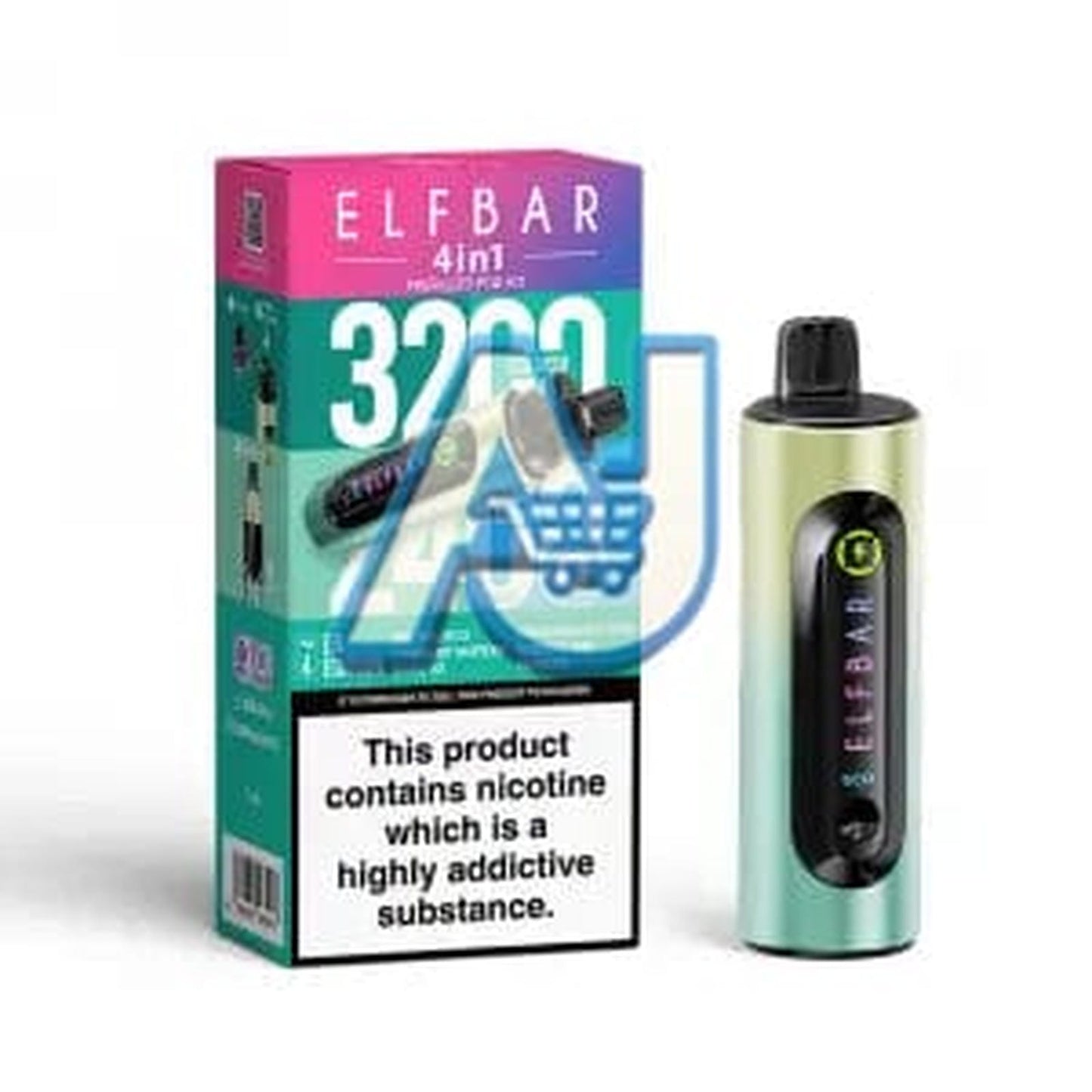 Elf Bar 4-in-1 3200 Puffs Prefilled Pod Vape Kit