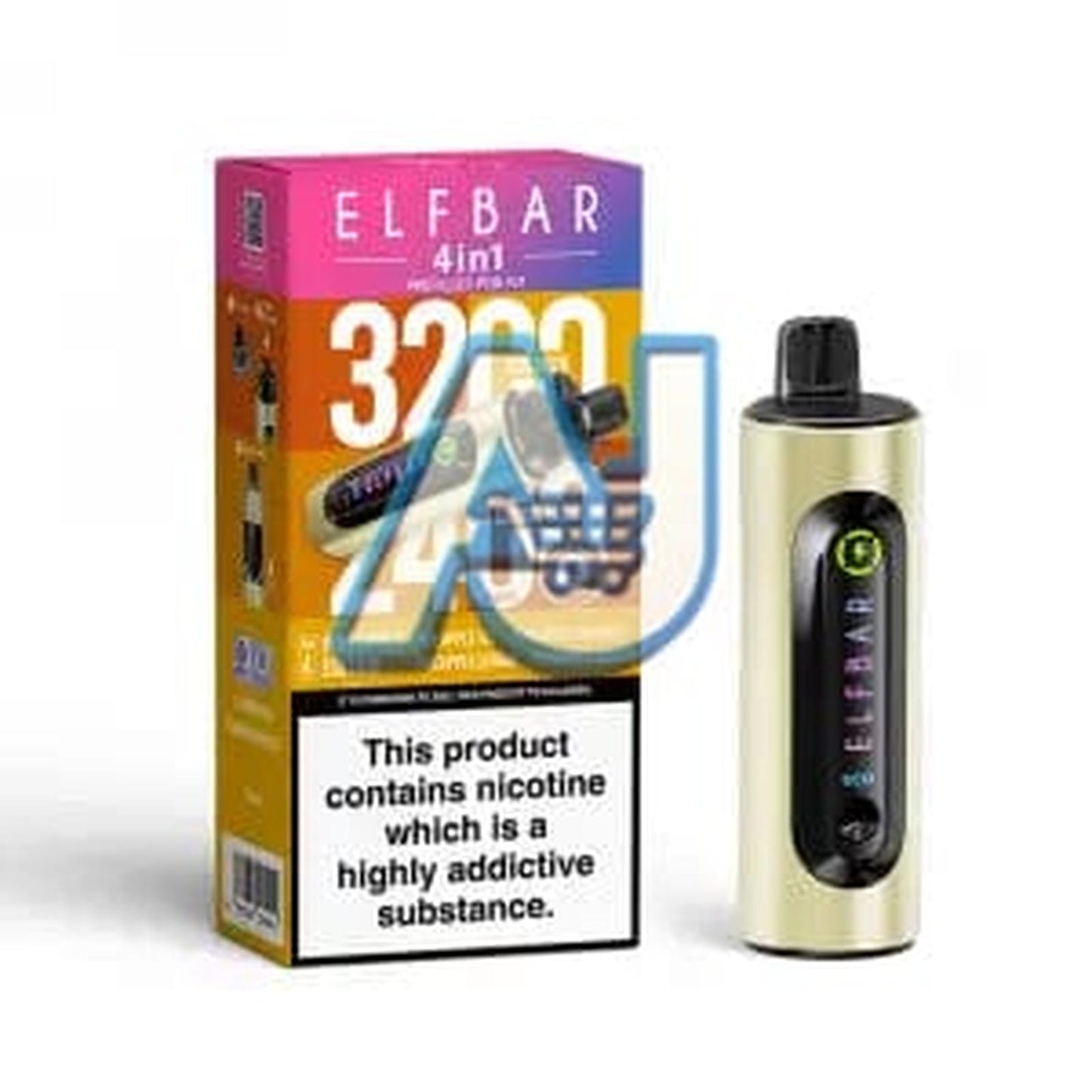 Elf Bar 4-in-1 3200 Puffs Prefilled Pod Vape Kit