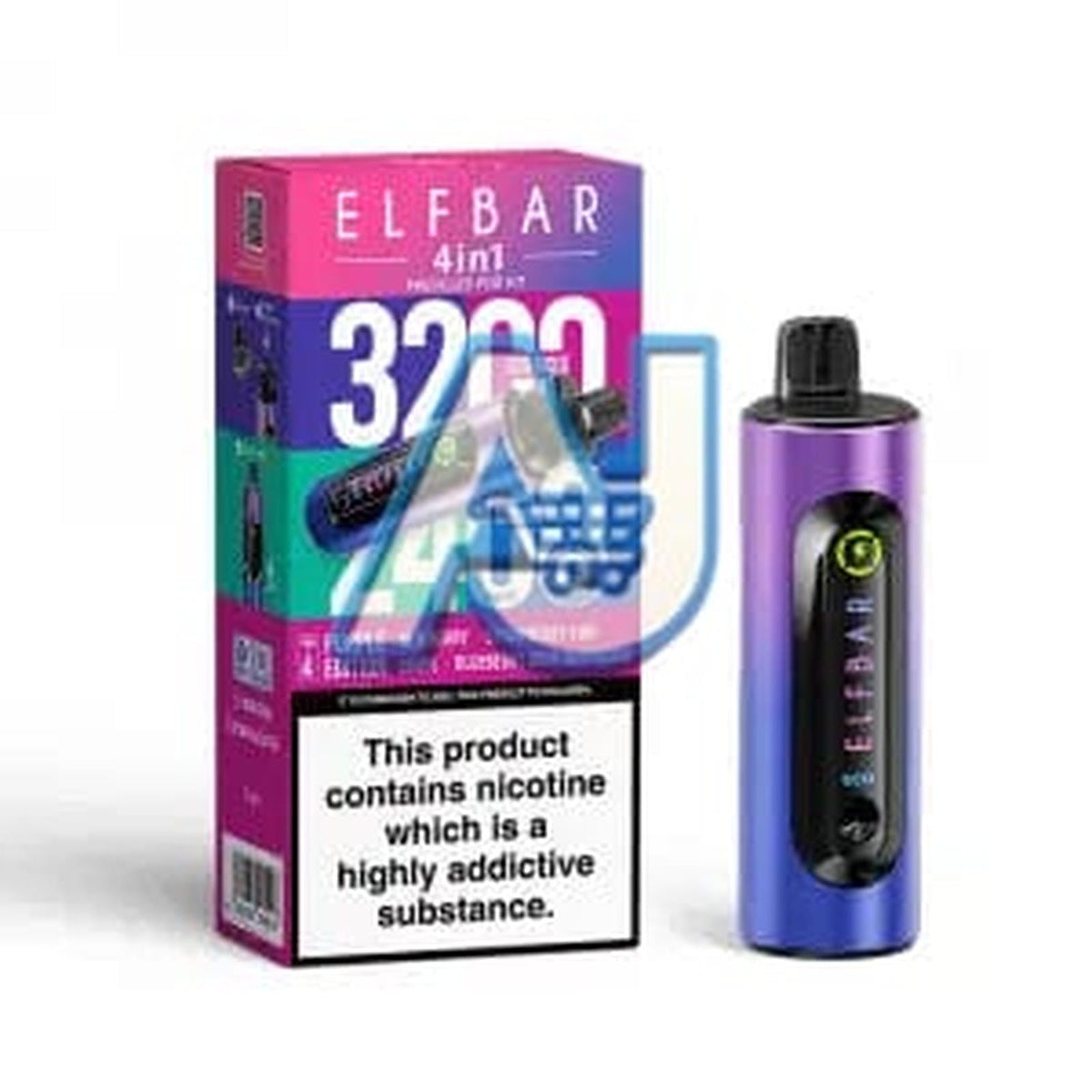 Elf Bar 4-in-1 3200 Puffs Prefilled Pod Vape Kit