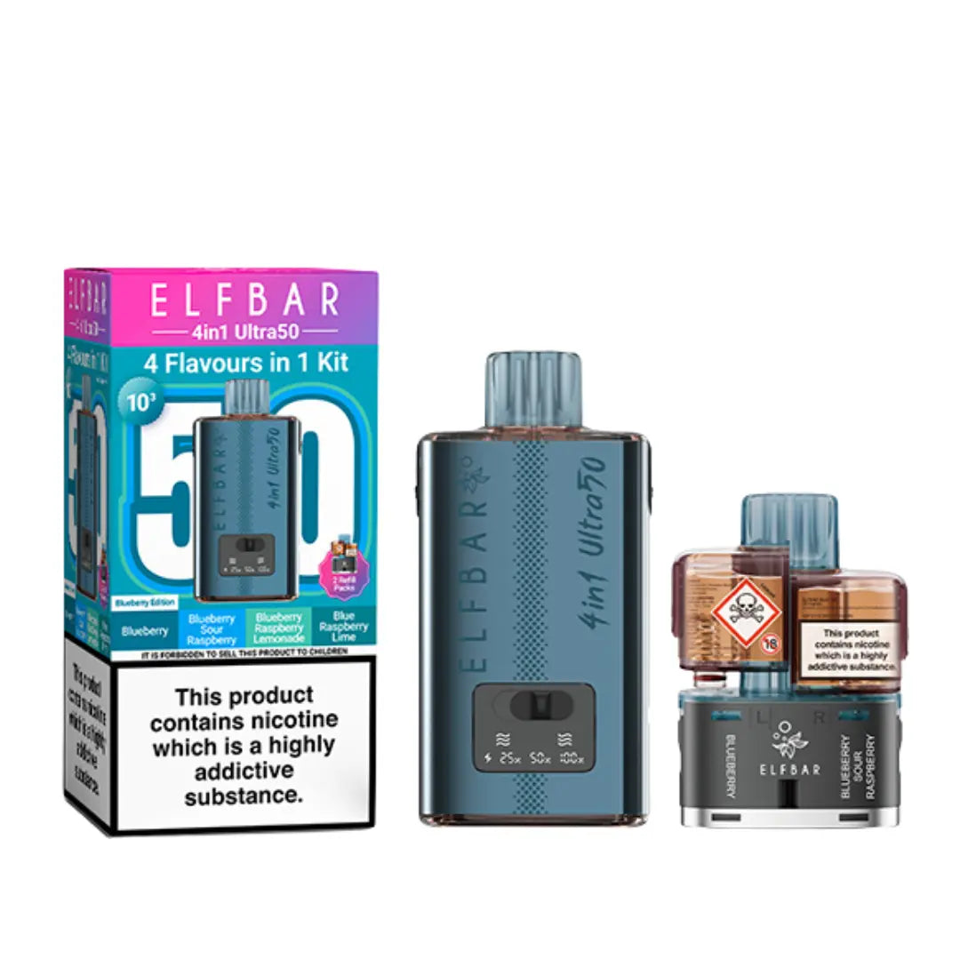 Elf Bar 4-in-1 Ultra 50 Prefilled & Reusable Pod Kit