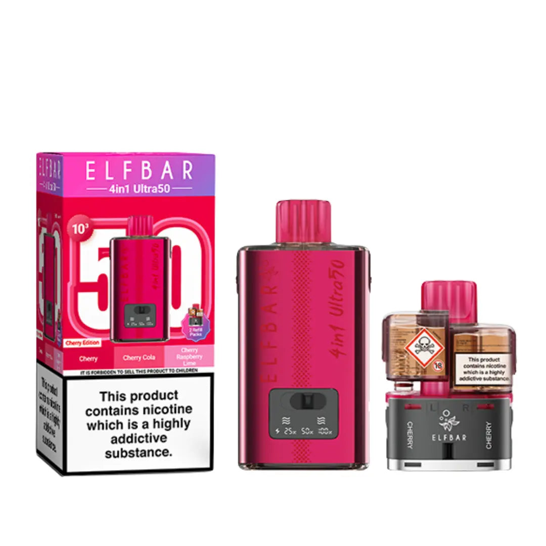 Elf Bar 4-in-1 Ultra 50 Prefilled & Reusable Pod Kit