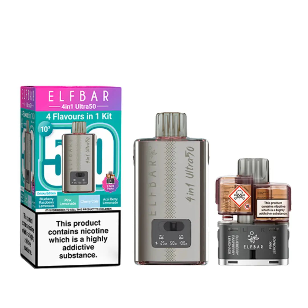 Elf Bar 4-in-1 Ultra 50 Prefilled & Reusable Pod Kit