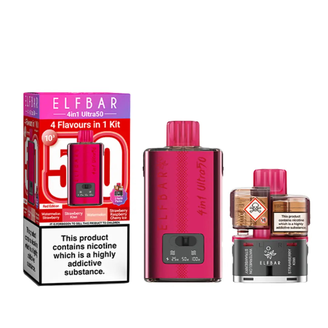 Elf Bar 4-in-1 Ultra 50 Prefilled & Reusable Pod Kit