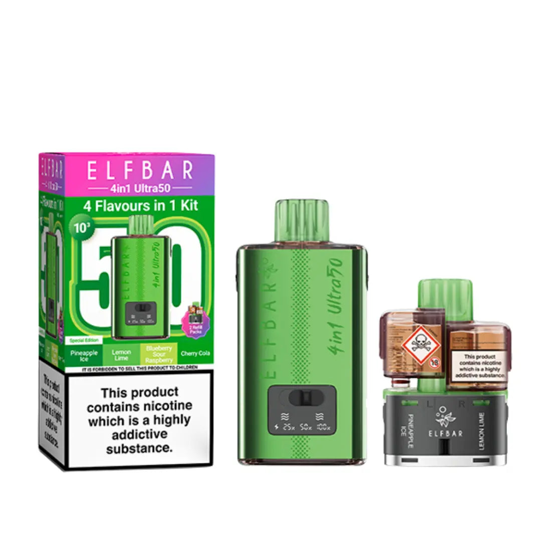 Elf Bar 4-in-1 Ultra 50 Prefilled & Reusable Pod Kit