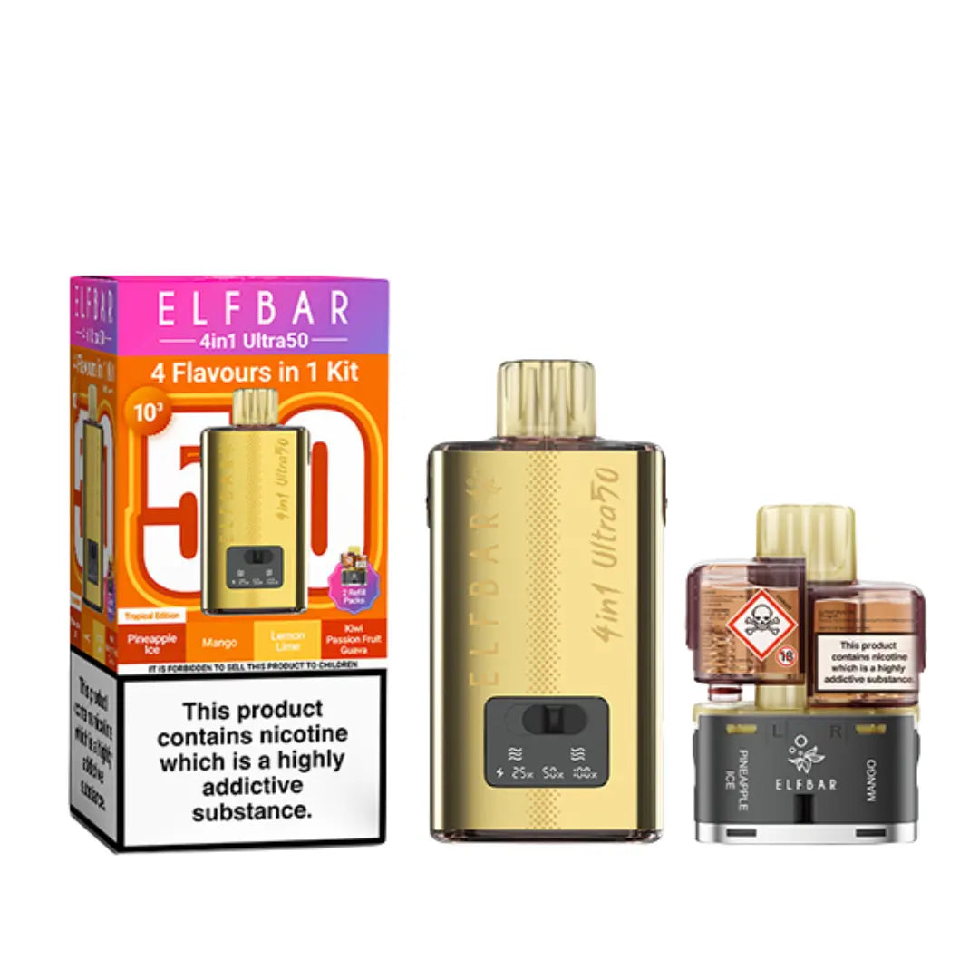 Elf Bar 4-in-1 Ultra 50 Prefilled & Reusable Pod Kit