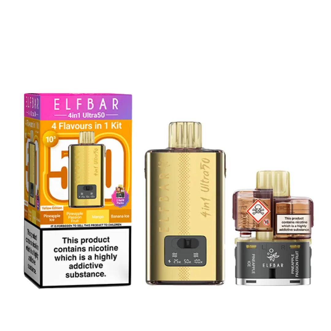 Elf Bar 4-in-1 Ultra 50 Prefilled & Reusable Pod Kit
