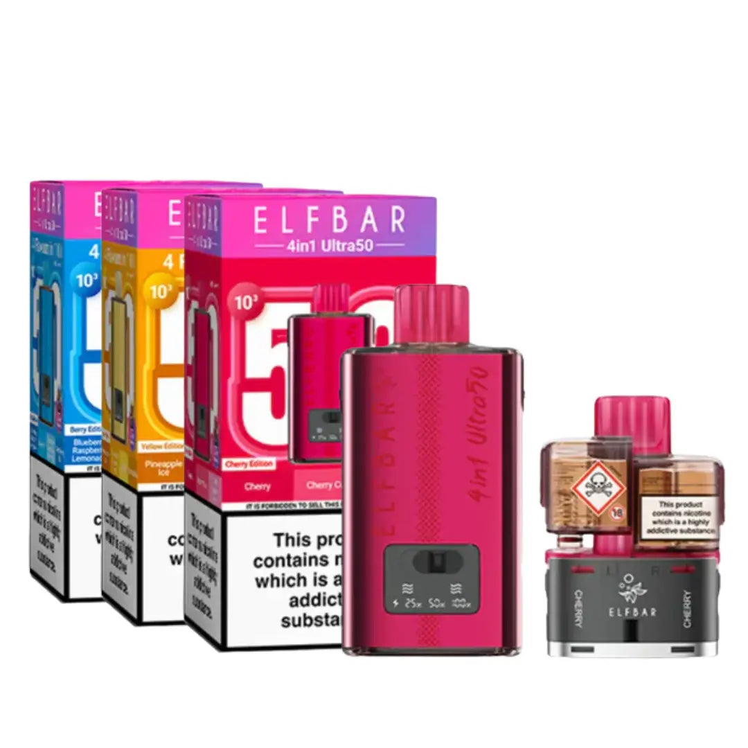 Elf Bar 4-in-1 Ultra 50 Prefilled & Reusable Pod Kit