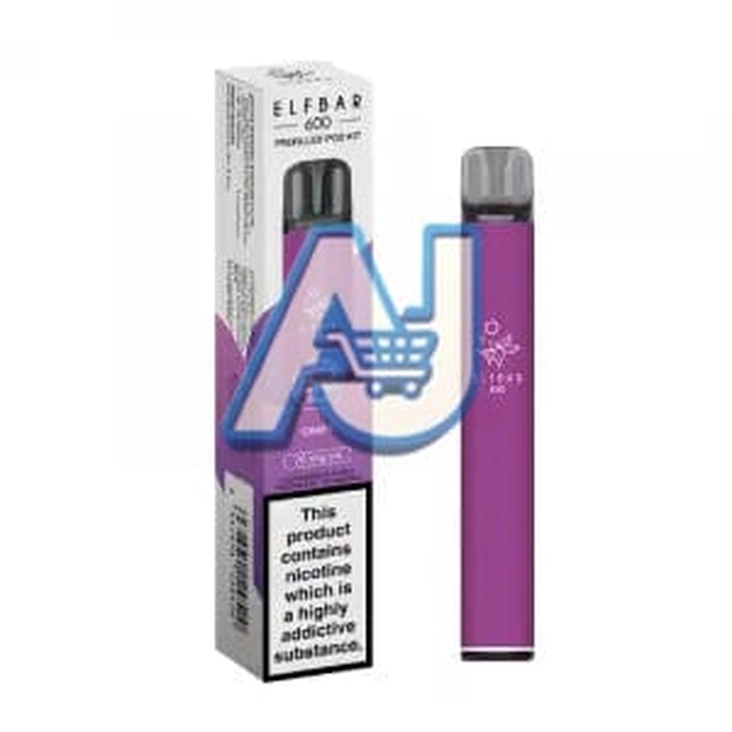 Elf Bar 600 Puffs Prefilled Pod Vape Kit