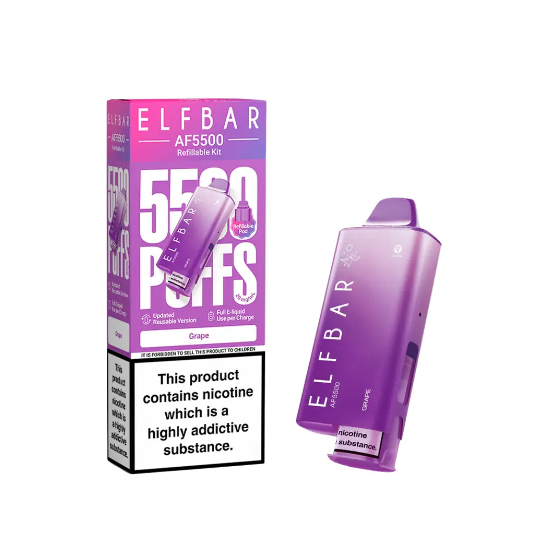 Elf Bar AF5500 Puffs Prefilled & Reusable Pod Kit