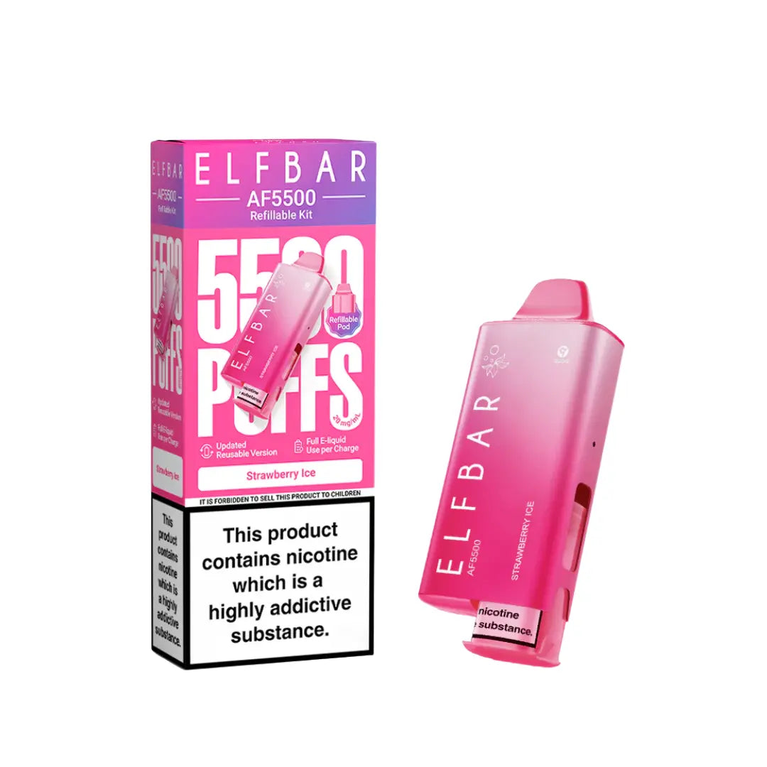 Elf Bar AF5500 Puffs Prefilled & Reusable Pod Kit