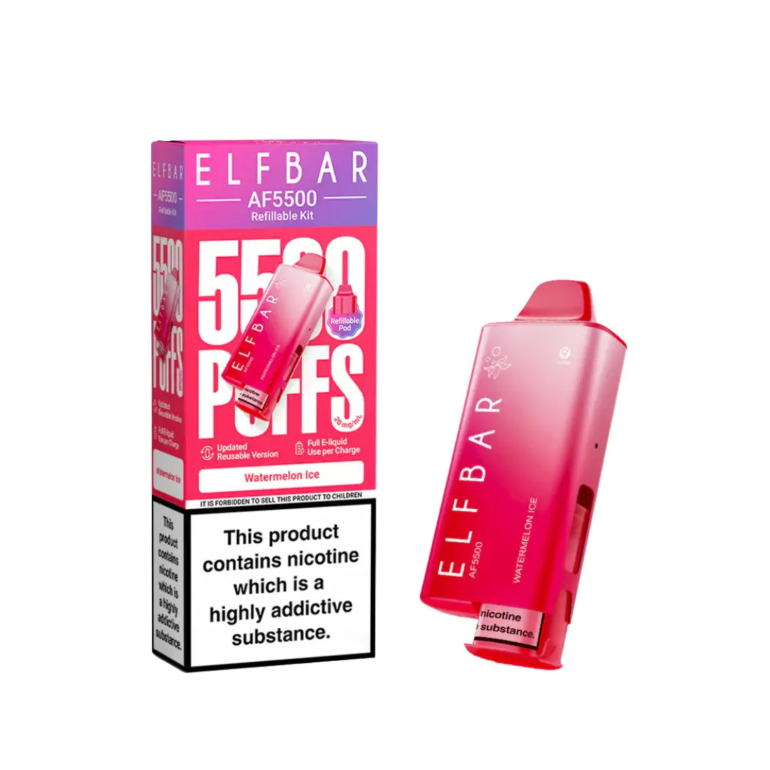 Elf Bar AF5500 Puffs Prefilled & Reusable Pod Kit