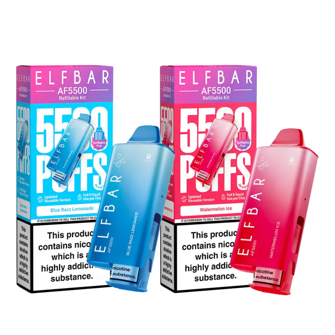 Elf Bar AF5500 Puffs Prefilled & Reusable Pod Kit