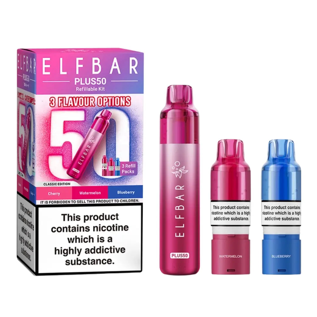Elf Bar Plus 50 Prefilled & Reusable Pod Kit