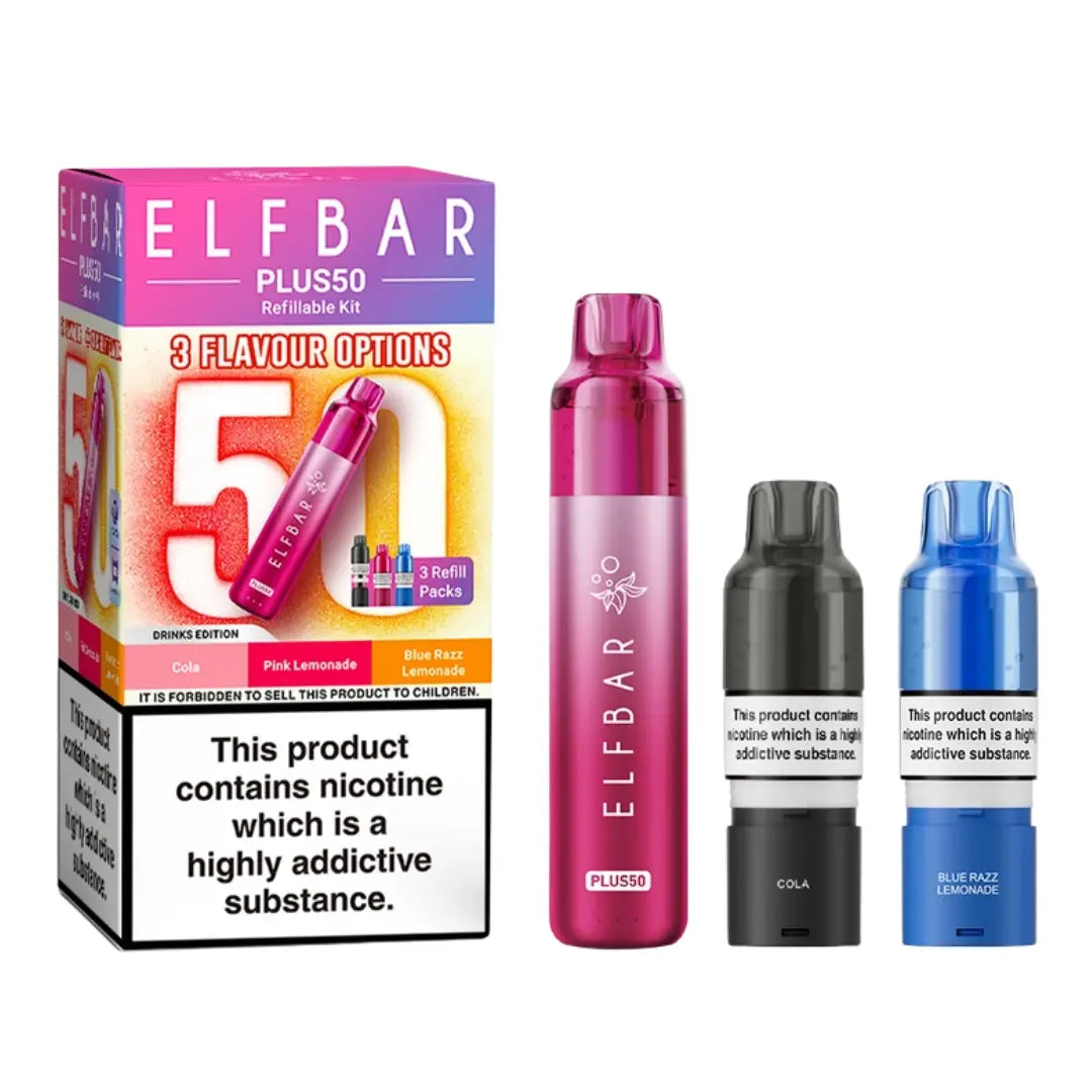 Elf Bar Plus 50 Prefilled & Reusable Pod Kit