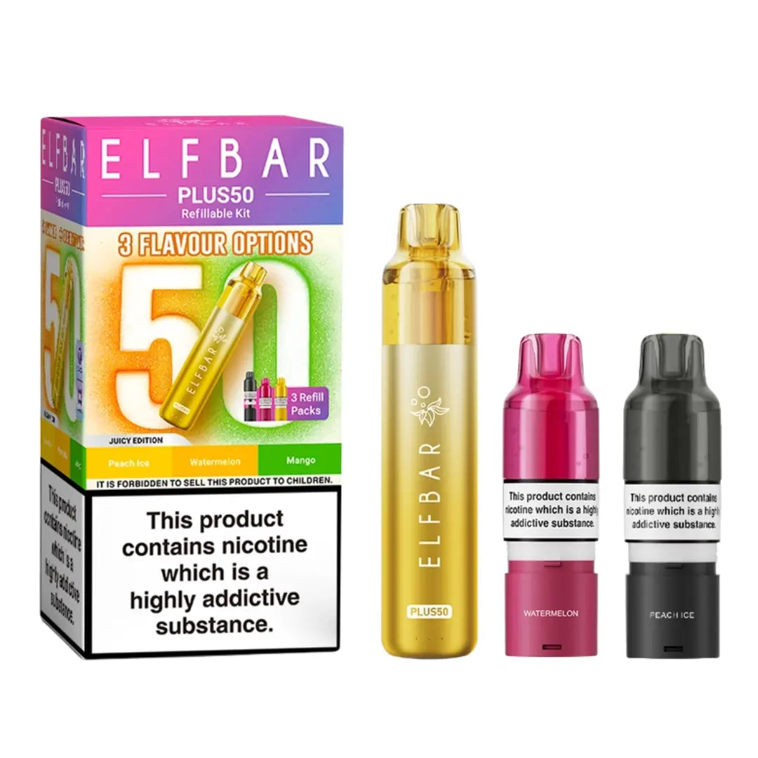 Elf Bar Plus 50 Prefilled & Reusable Pod Kit