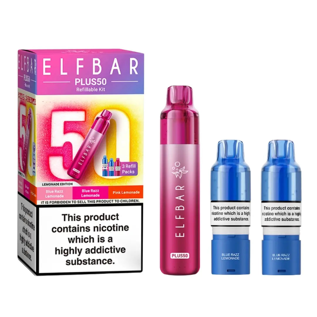 Elf Bar Plus 50 Prefilled & Reusable Pod Kit