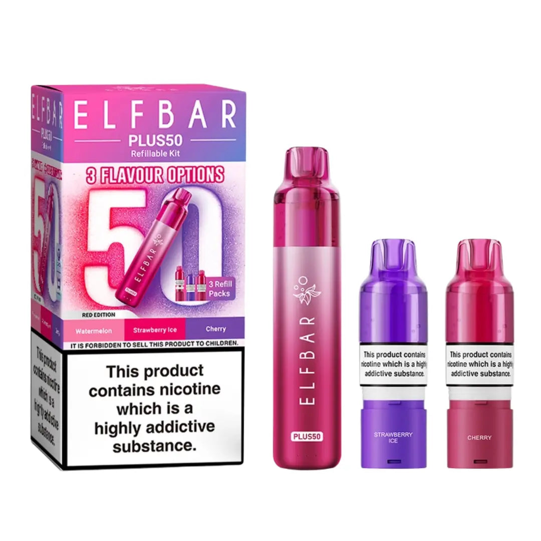 Elf Bar Plus 50 Prefilled & Reusable Pod Kit