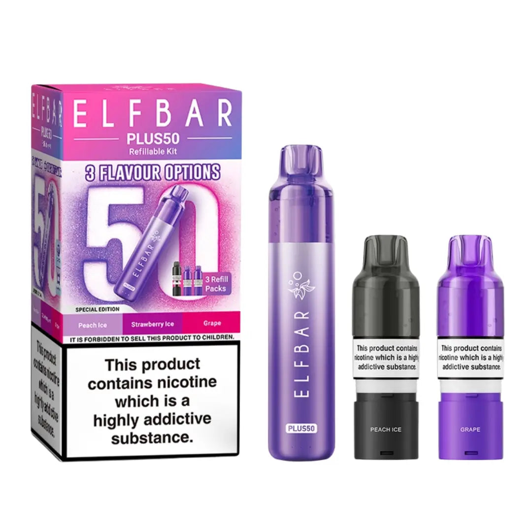 Elf Bar Plus 50 Prefilled & Reusable Pod Kit