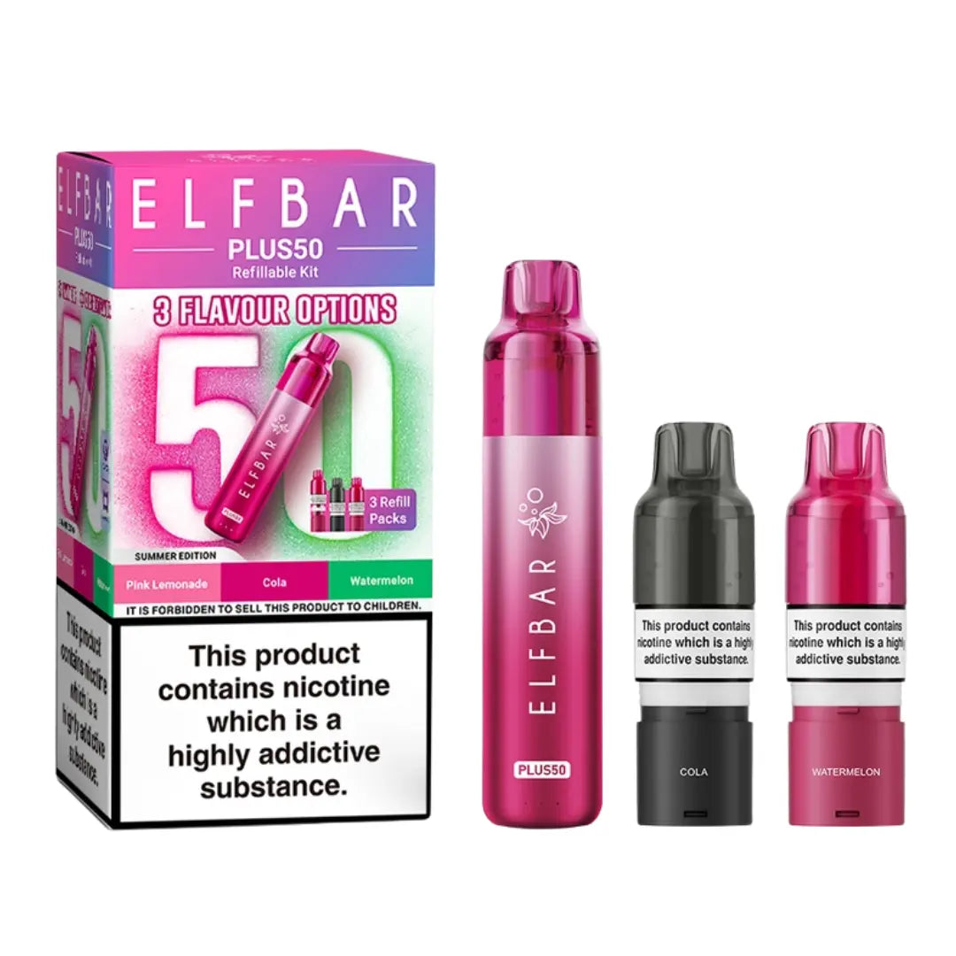 Elf Bar Plus 50 Prefilled & Reusable Pod Kit