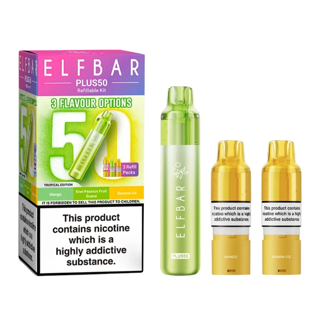 Elf Bar Plus 50 Prefilled & Reusable Pod Kit