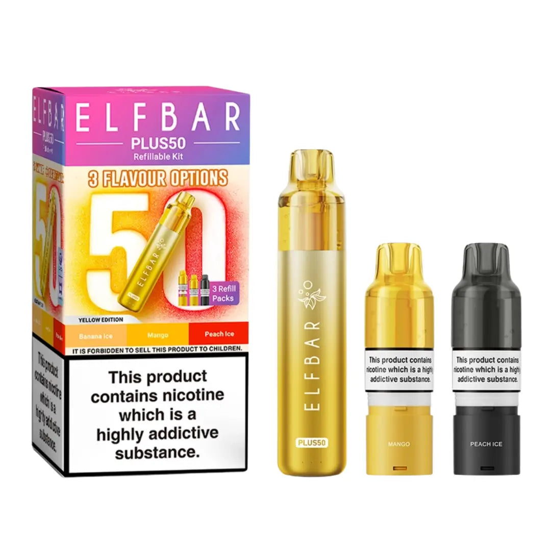 Elf Bar Plus 50 Prefilled & Reusable Pod Kit