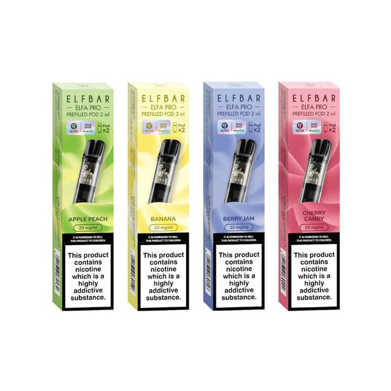ELFBAR ELFA Pro – Packung mit 2 Kartuschen 2 ml, 600 Sprühstöße