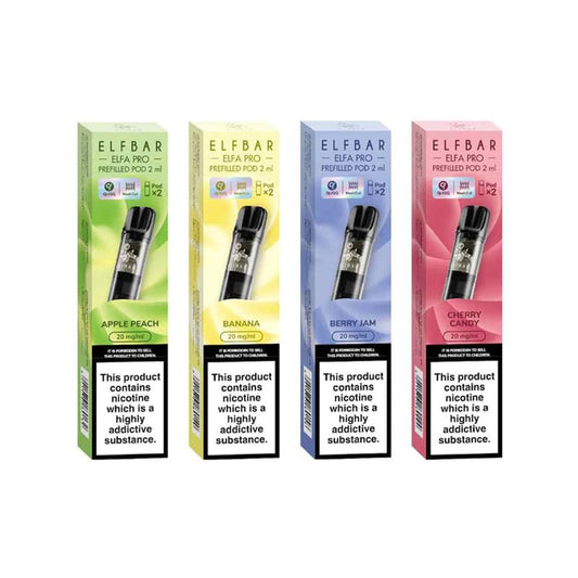 ELFBAR ELFA Pro – Packung mit 2 Kartuschen 2 ml, 600 Sprühstöße