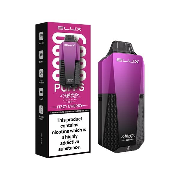 Elux Cyberover 6.000 Züge, 10 ml 850 mAh 6K Einweg-E-Zigarette, 6 Geschmacksrichtungen.
