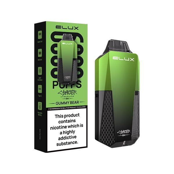 Elux Cyberover 6.000 Züge, 10 ml 850 mAh 6K Einweg-E-Zigarette, 6 Geschmacksrichtungen.