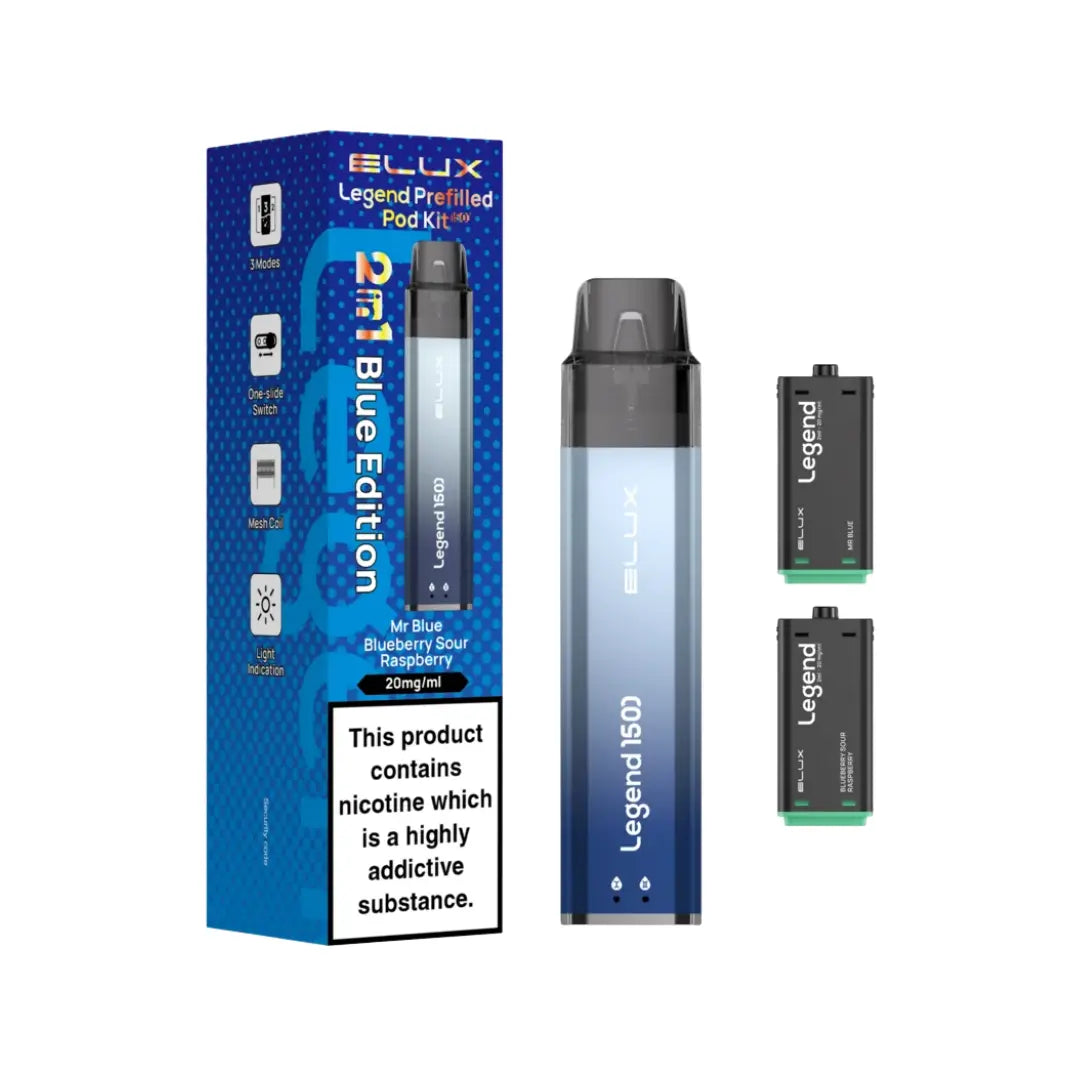 Elux Legend 1500 Puff Prefilled & Reusable Pod Kit