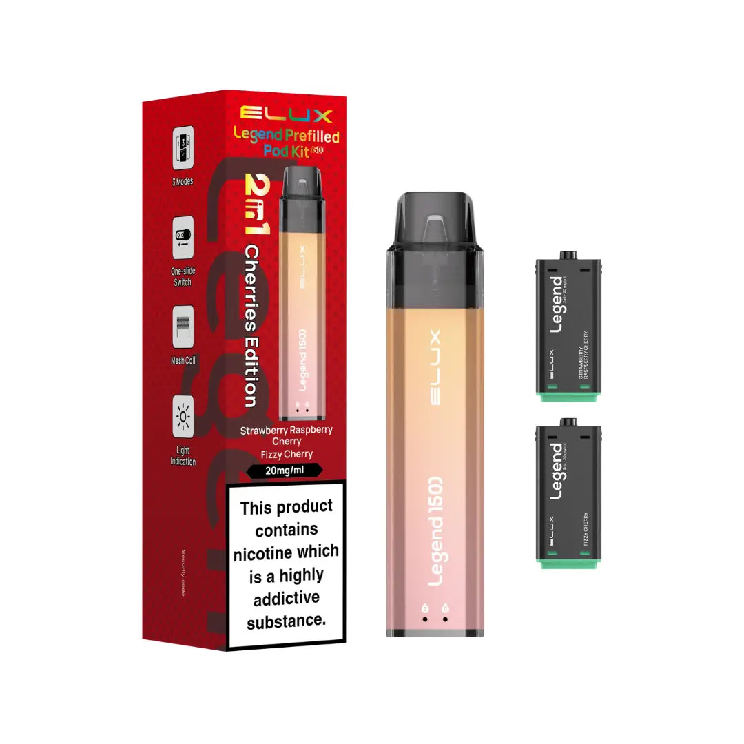 Elux Legend 1500 Puff Prefilled & Reusable Pod Kit