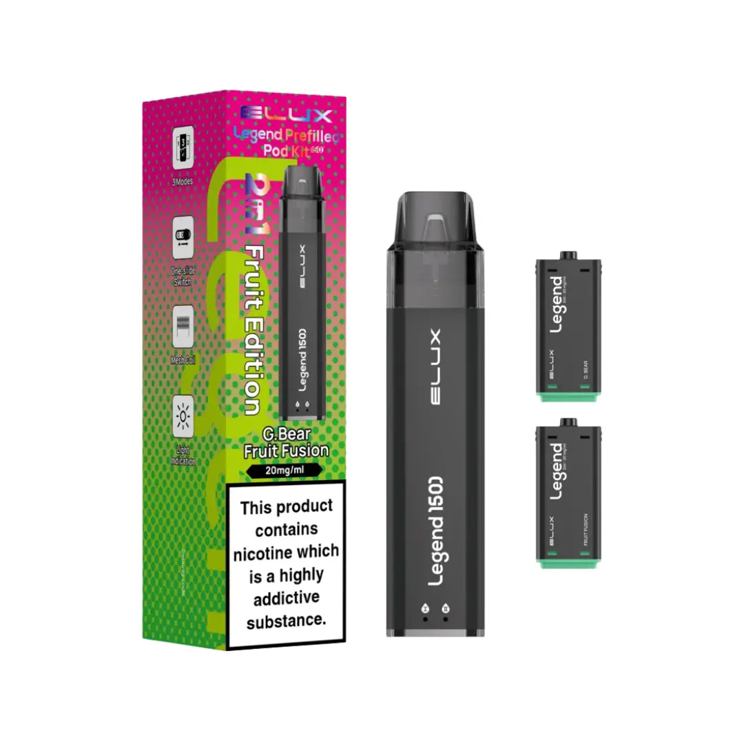 Elux Legend 1500 Puff Prefilled & Reusable Pod Kit