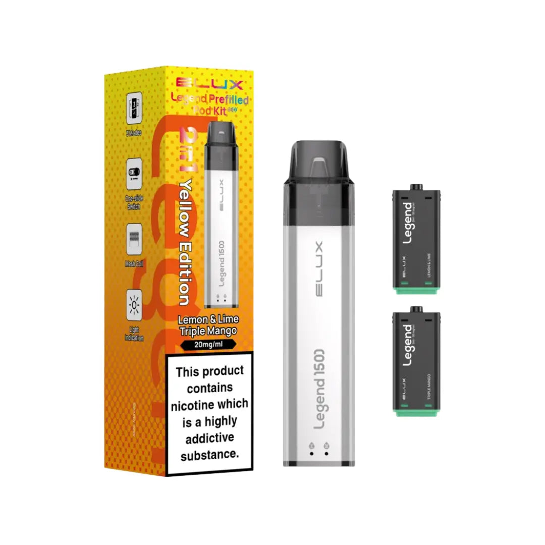Elux Legend 1500 Puff Prefilled & Reusable Pod Kit