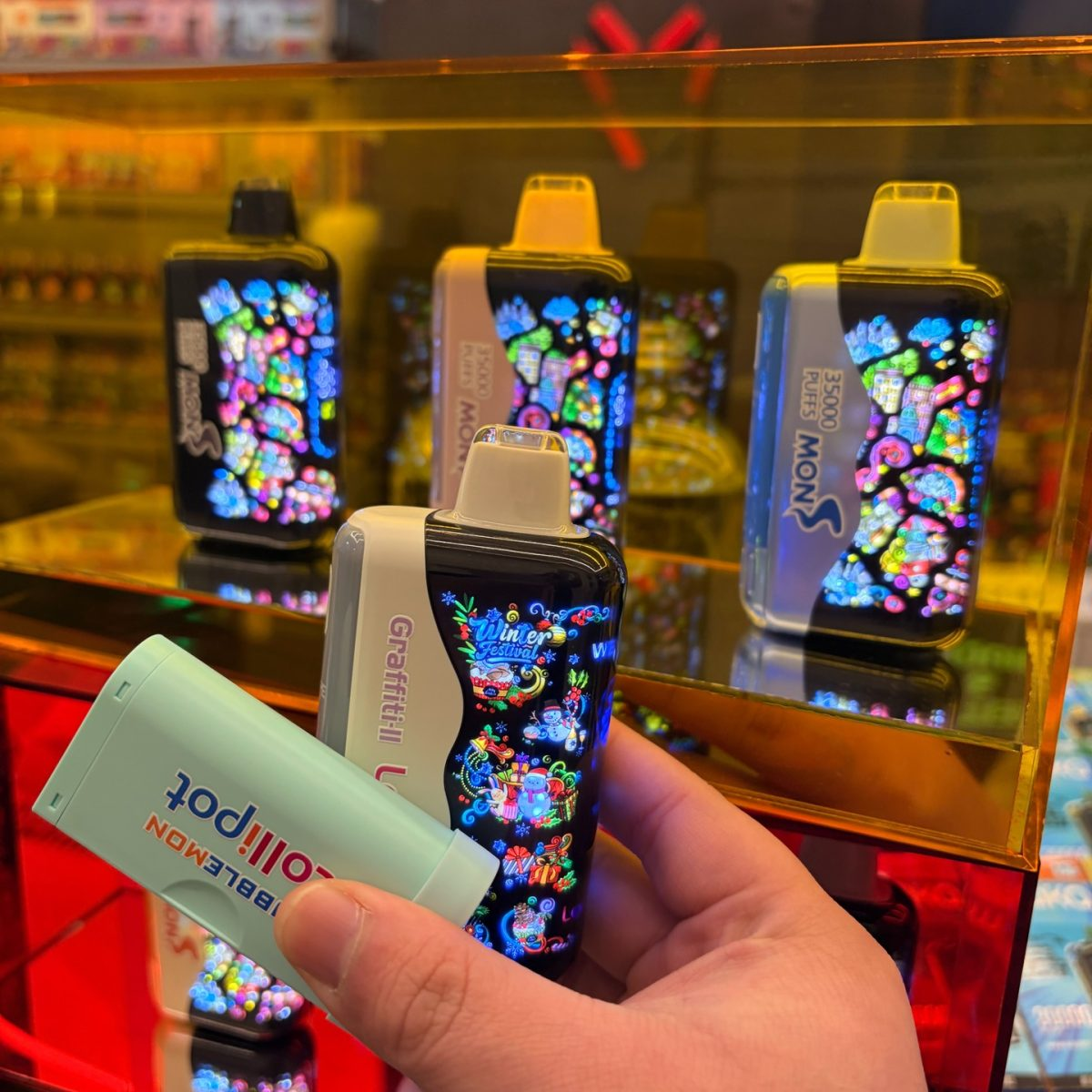 Bubblemon Graffiti 2 30000 Puffs Vape kit - Three modes are switchable