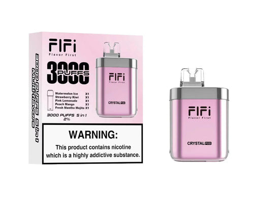 CRYSTAL FI FI KIT WITH 5 Prefilled PODS 3000 multi-flavour 20MG 2ML 600 PUFF X 5PODS