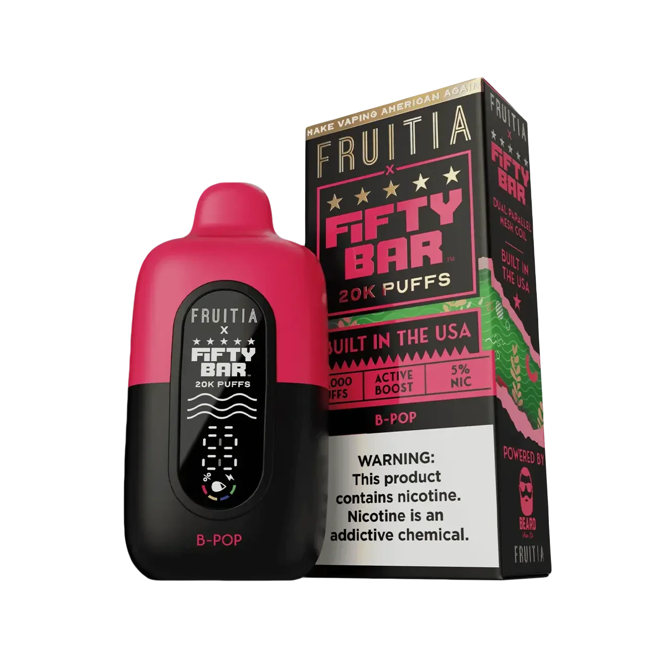 Fifty Bar X Fruitia 20K Disposable Vape