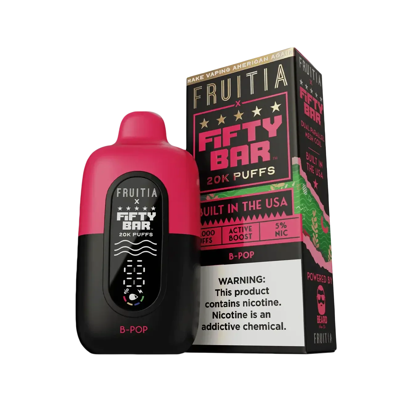 Fifty Bar X Fruitia 20K Einweg-E-Zigarette