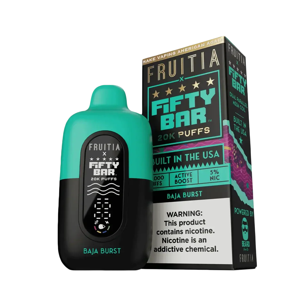 Fifty Bar X Fruitia 20K Einweg-E-Zigarette