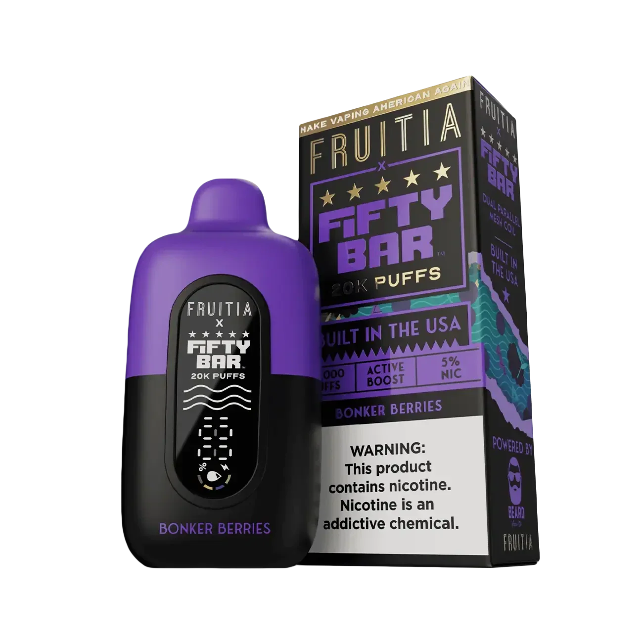 Fifty Bar X Fruitia 20K Einweg-E-Zigarette
