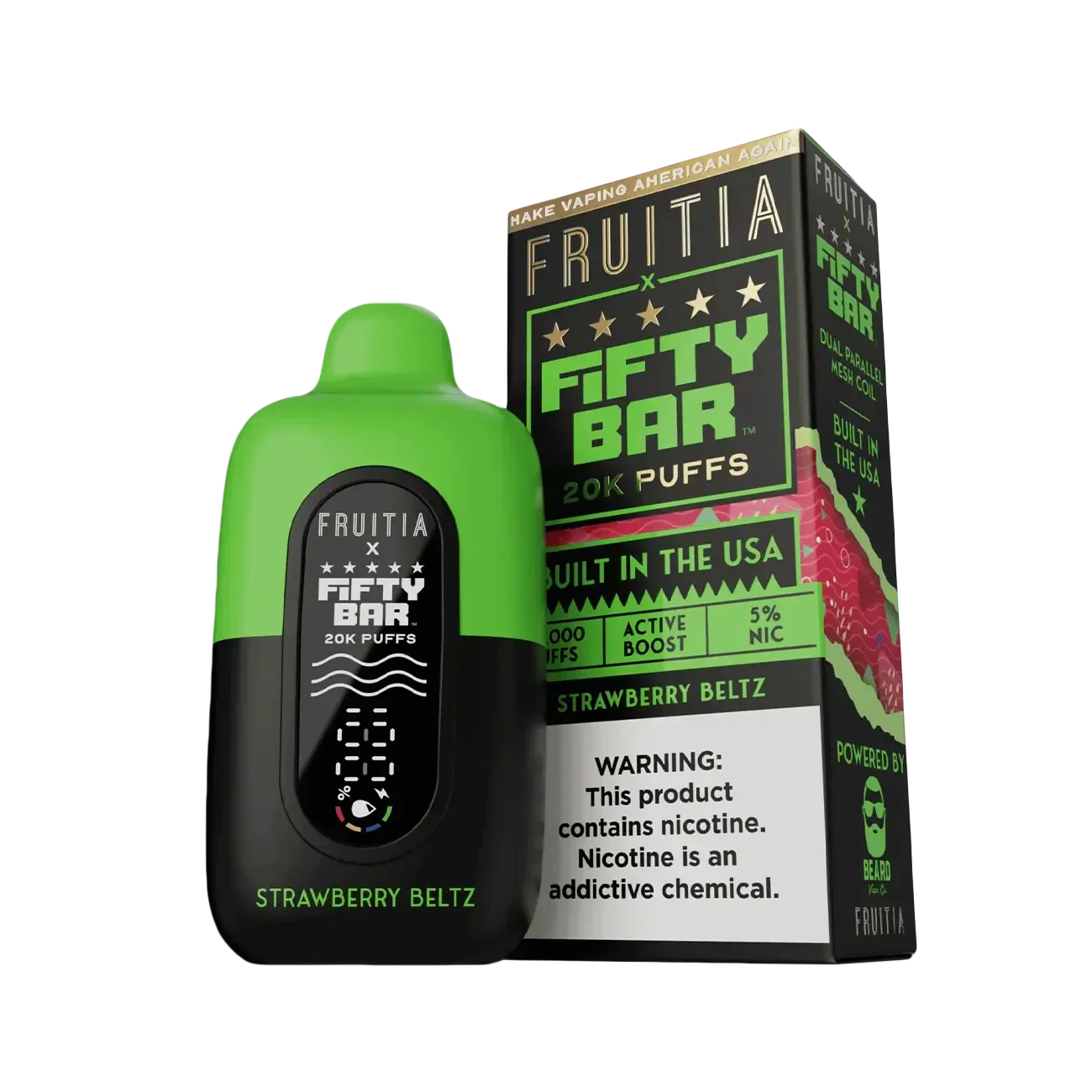 Fifty Bar X Fruitia 20K Einweg-E-Zigarette