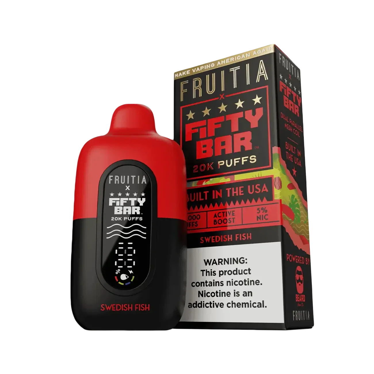 Fifty Bar X Fruitia 20K Einweg-E-Zigarette