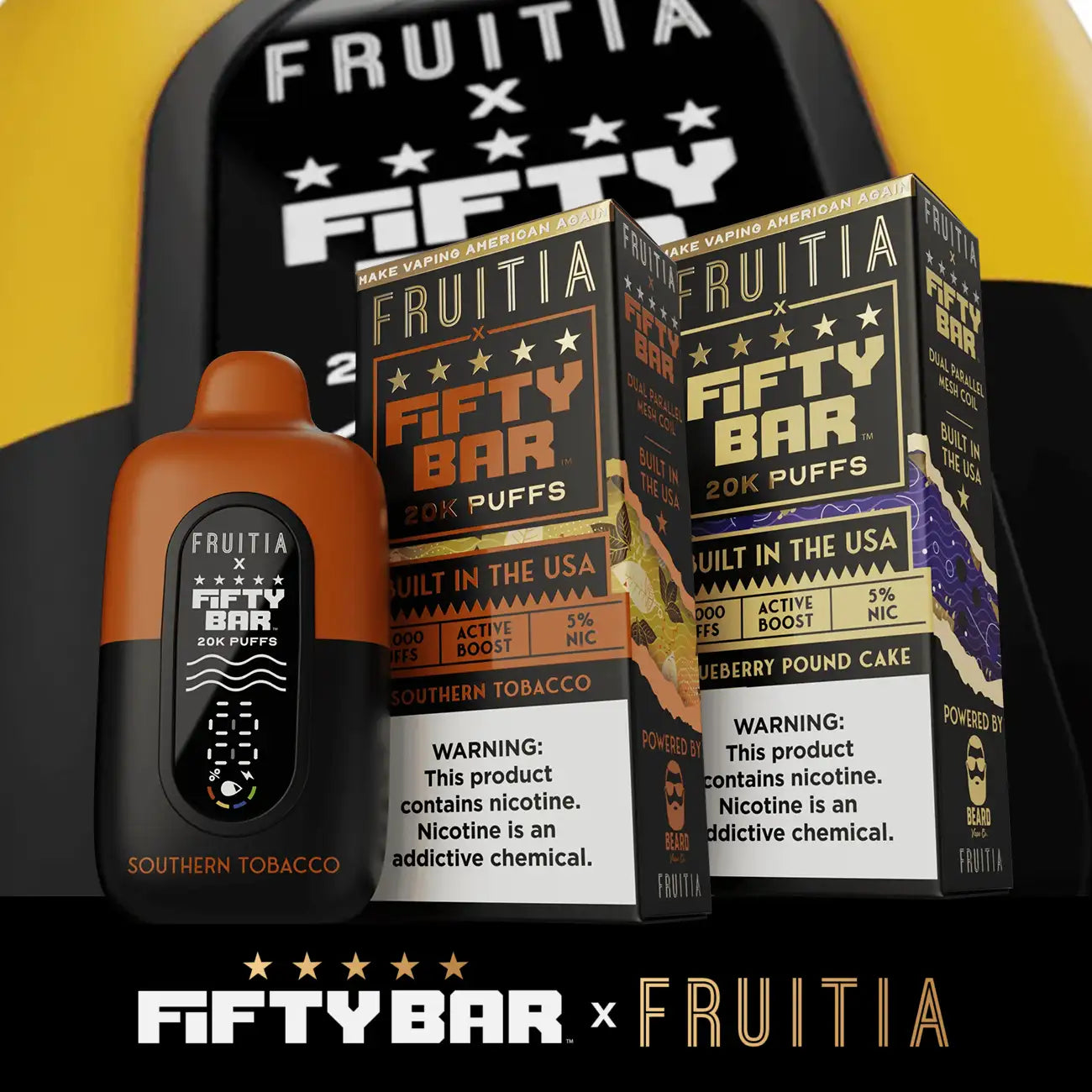 Fifty Bar X Fruitia 20K Einweg-E-Zigarette