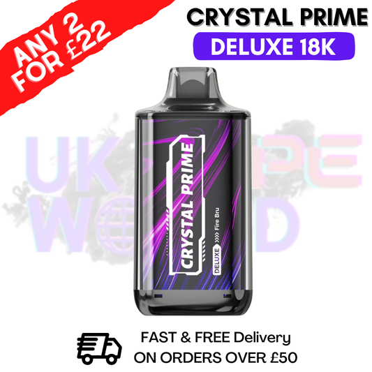 Fire bru Crystal Prime Deluxe 18000 Puffs 18K PUFF